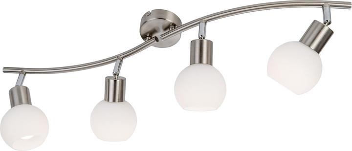 Nino Leuchten Plafonnier 4 feux Nickel Loxy (E14)
