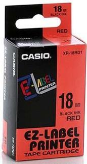 Produktbild Casio XR-18RD1 Selbstklebende Etiketten (1.80 cm, Schwarz)