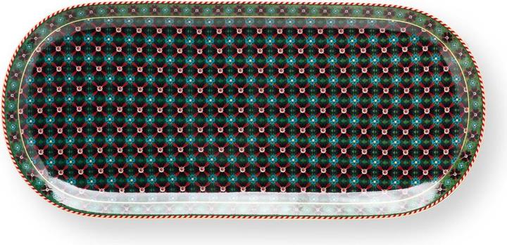 Image du produit PIP Studio Berry Blues plat à tarte clover green 33x15,5cm