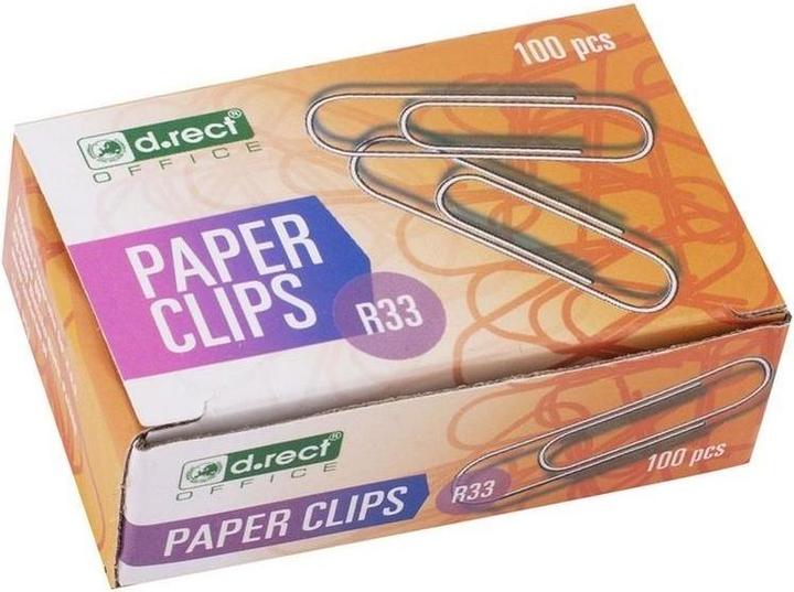 Immagine prodotto D.Rect Runde Metallklammern 33 mm a'100 (100x)