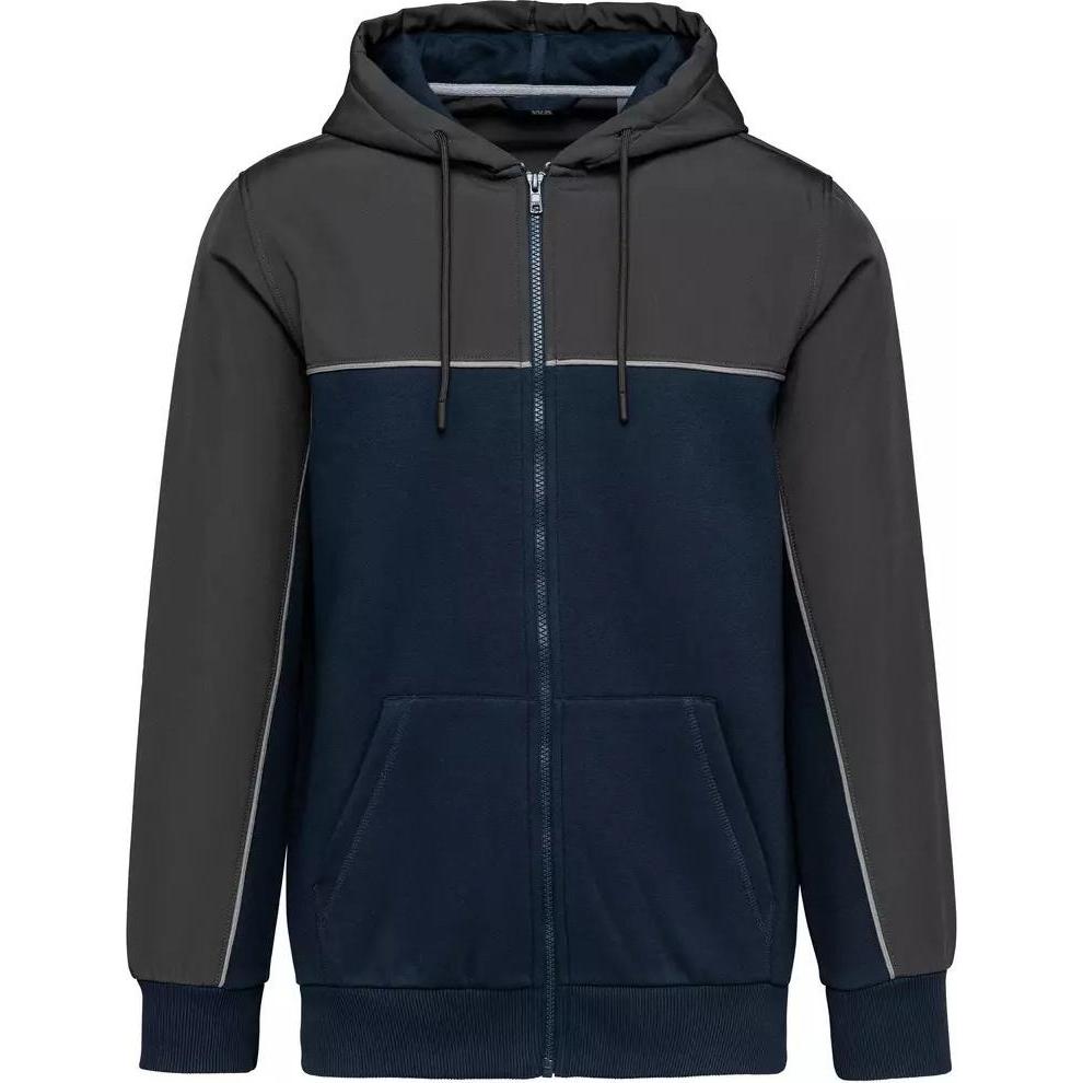 Kariban, Arbeitsjacke, Recycelte Kapuzen-Fleecejacke mit Reissverschluss (S)