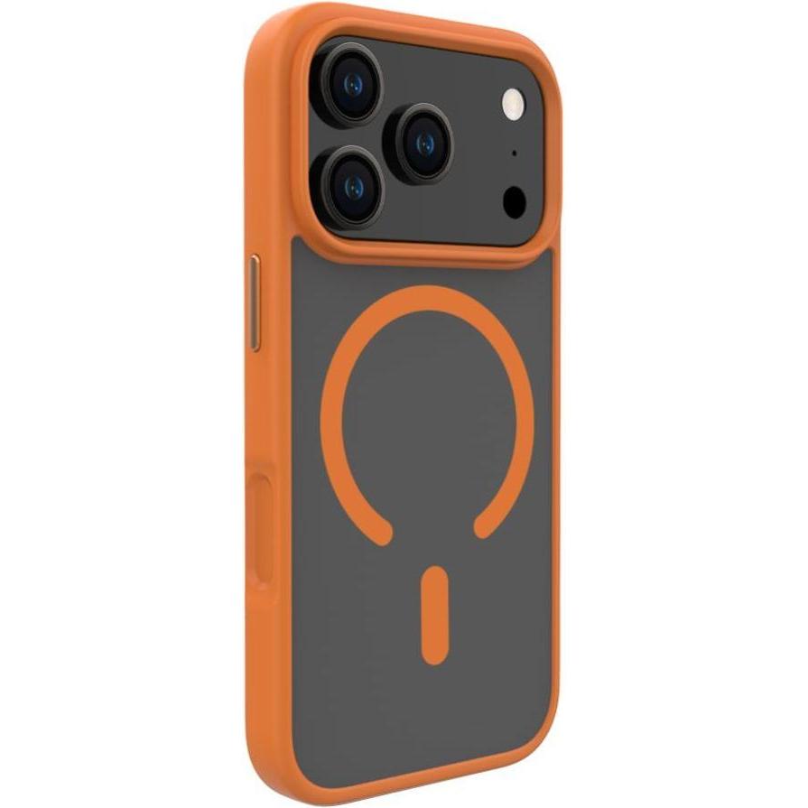 Evelatus Back panel cover Apple iPhone 17 Pro Hybird Case With MagSafe PC+TPU Orange (Apple iPhone 17 Pro), Cover smartphone, Arancia