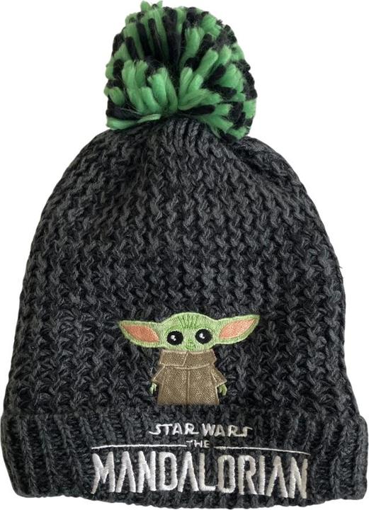 Actual product image Star Wars Unisex Adult The Child Badge Pom Pom Beanie