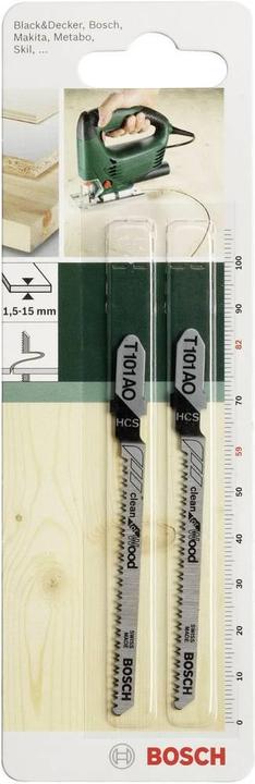 Produktbild Bosch Zubehör Stichsägeblatt HCS, T 101 AO Clean for Wood