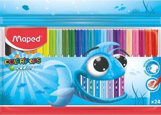 Actual product image Maped Felt-tip pens Ocean 24 pieces in a case (Multicoloured, 24 x)