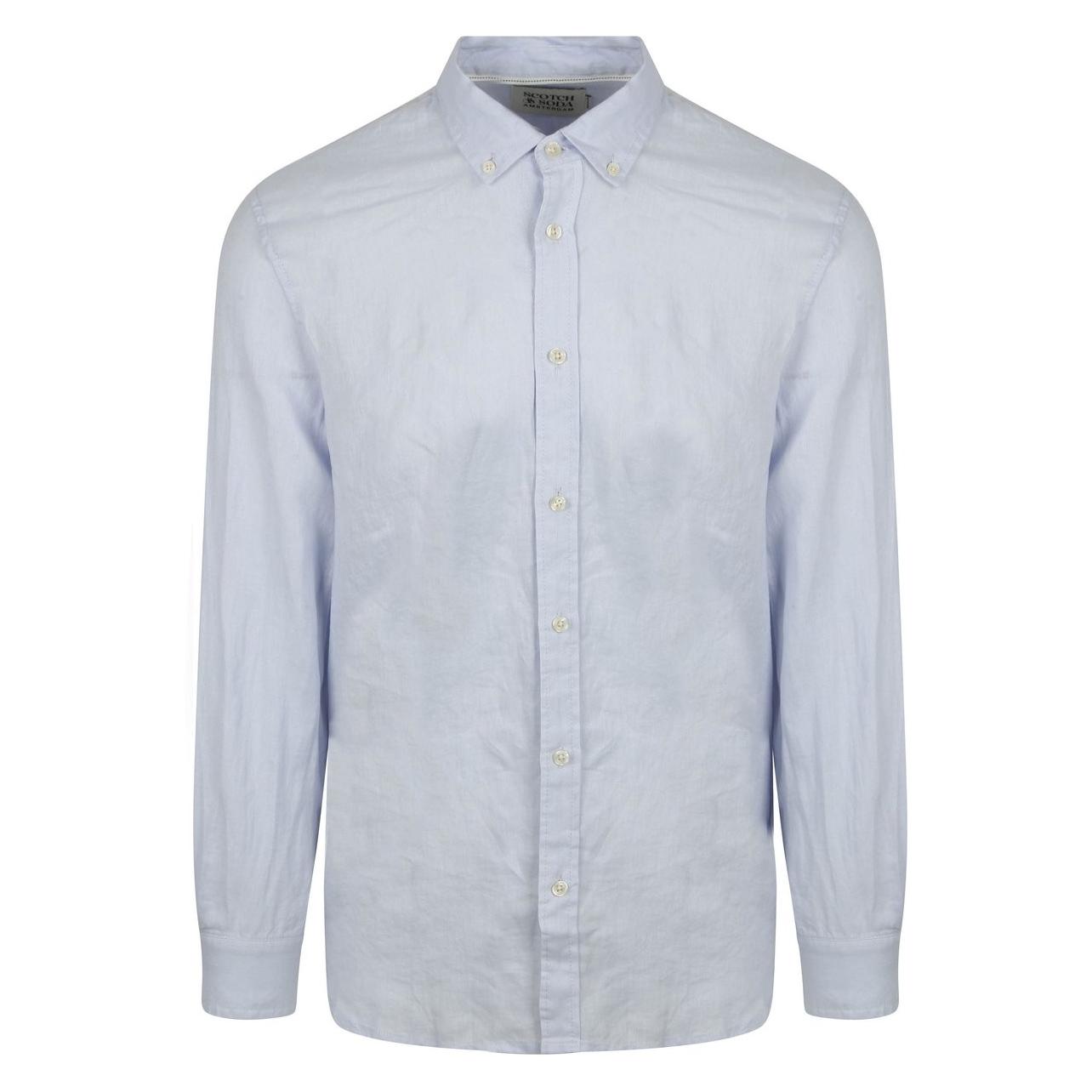 Scotch & Soda, Mannen, Shirt, 10021469, Blauw, (M)