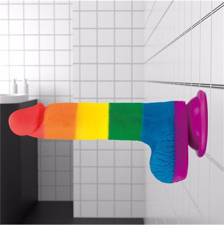 Actual product image Lovetoy Dildo Prider Liquid Silicone 7.5"