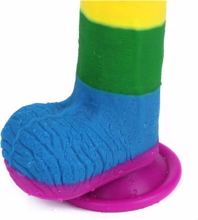 Actual product image Lovetoy Dildo Prider Liquid Silicone 7.5"