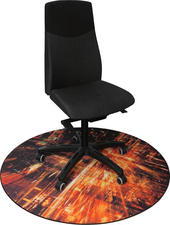 Image du produit Deltaco GAMING GAM-126 Tapis de chaise pour les chaises de jeu et de bureau pour protéger le sol (L x l x h) (110 x 110 cm)