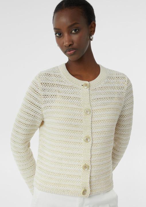 Actual product image Comma Strickjacke Strukturierter Cardigan aus Baumwollmix (44)