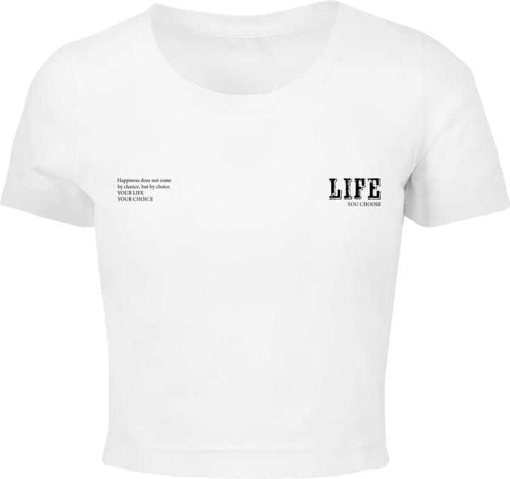 Produktbild Merchcode Ladies Life Cropped Tee - 176401 (S)