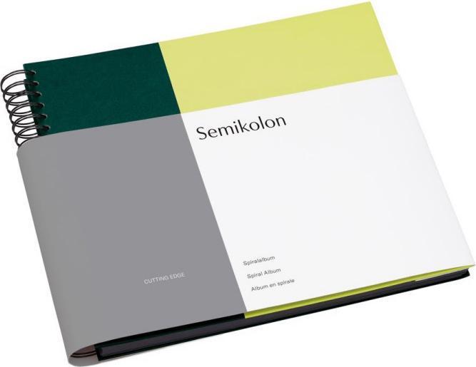 Actual product image Semikolon Spiral album forest kiwi (37 x 29 cm)