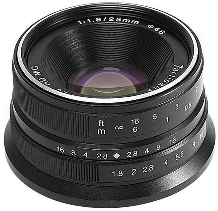 Image du produit 7artisans 25mm F1.8 EF-M (Canon EF-M, APS-C / DX)