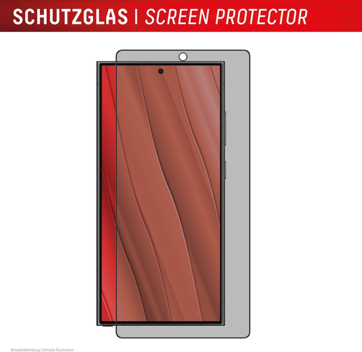Produktbild Displex Privacy Glass, Privacy Full Cover Panzerglas (1 Stück, Samsung Galaxy S25 Ultra)