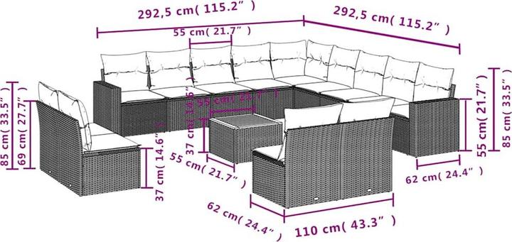 Immagine prodotto vidaXL Garten Sofagarnitur