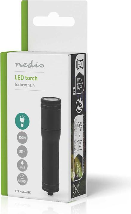 Actual product image Nedis LED key ring torch, 100 lm (1.50 cm, 1000 lm)