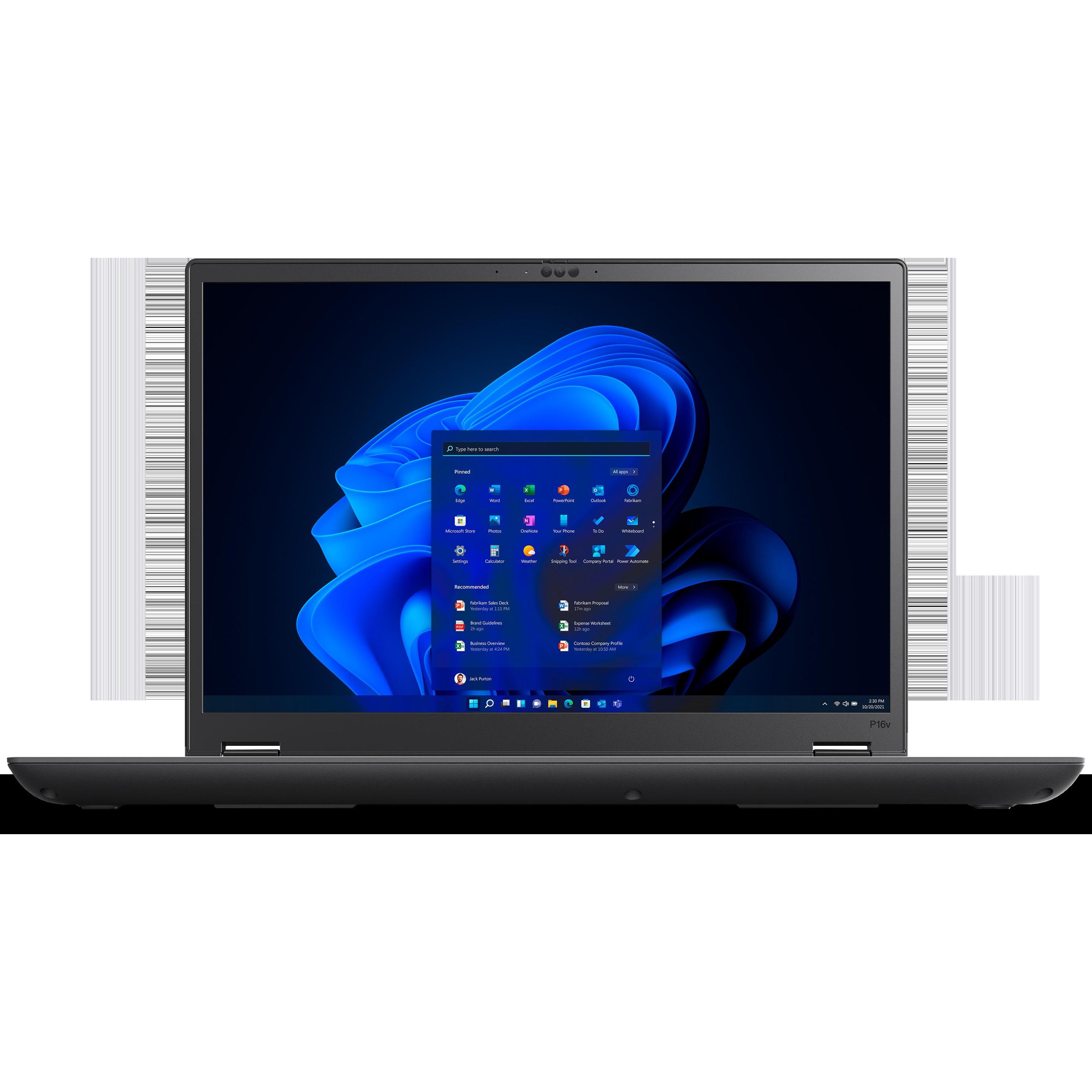 Lenovo ThinkPad P16v Gen 2 (Intel), Notebook Ersatzteile, Schwarz