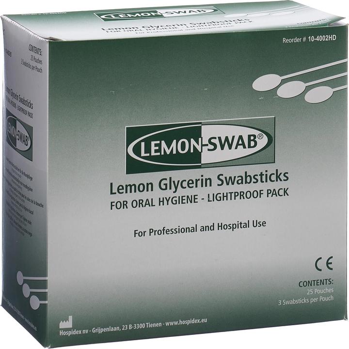 Actual product image Lohmann & Rauscher Glycerin cotton swab lemon flavor