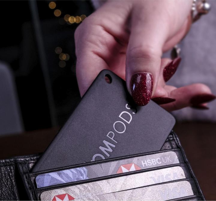 Actual product image Boompods Boomcard black (Android, iOS)