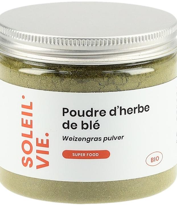 Image du produit Soleil Vie Poudre d'herbe de blé bio (1 pièce(s), Poudre, 70 g)