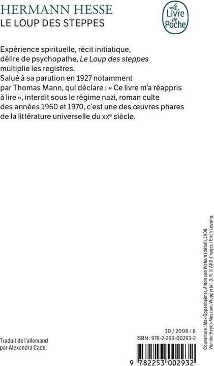 Produktbild Hermann Hesse (Französisch, Hermann Hesse, 1991)