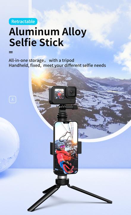 Actual product image Telesin Selfie stick / tripod for sport cameras (GP-MNP-090-S)