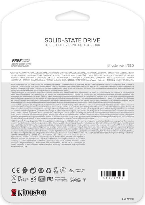 Immagine prodotto Kingston NV2 (4000 GB, M.2 2280)