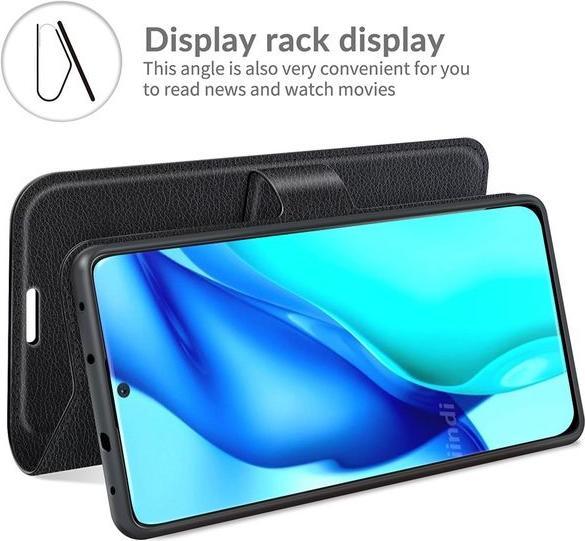 Actual product image MU Classic Litchi Leather Bookcover Series (Huawei P50 Pro)