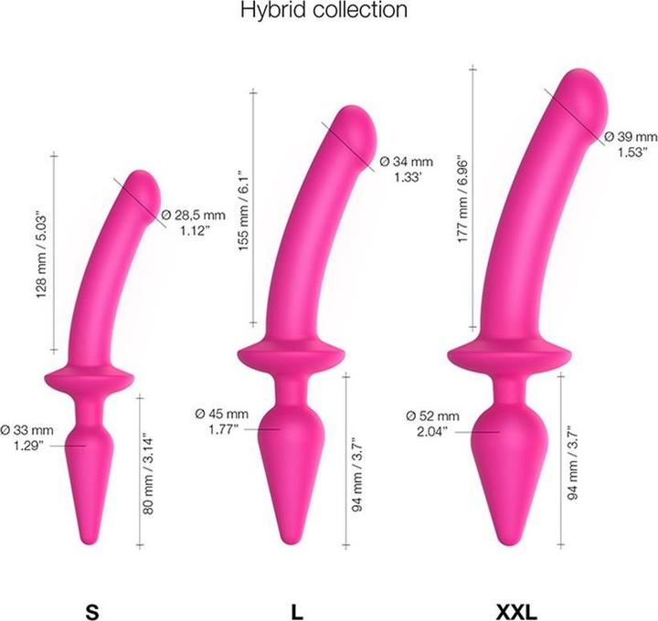 Actual product image Strap-on-me Switch Plug-In Dildo (L)