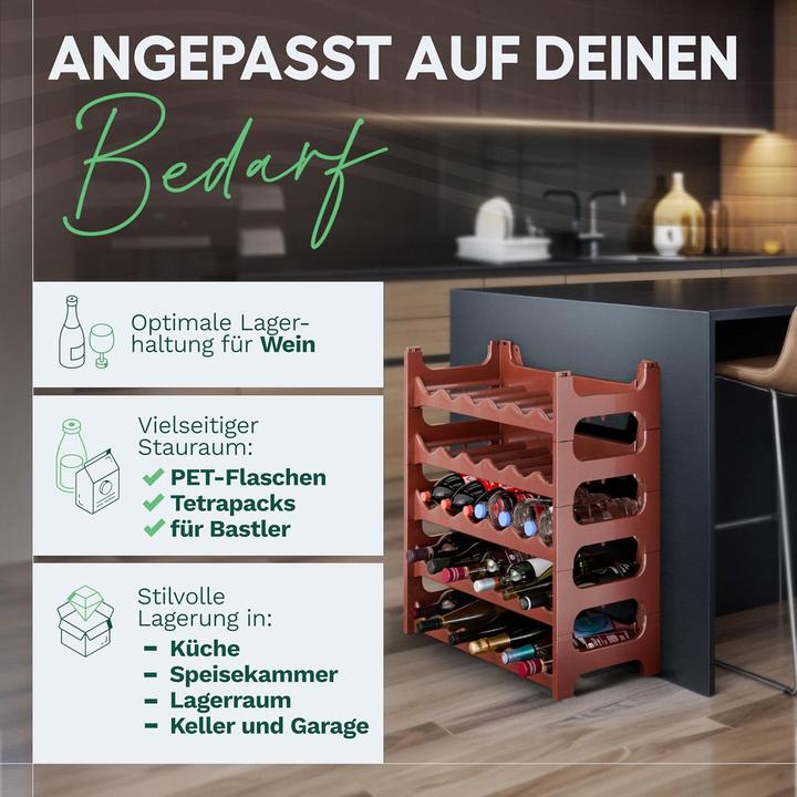 Produktbild Novaliv Braun, 12 (60 x 28 x 14 cm, 72 Fl.)