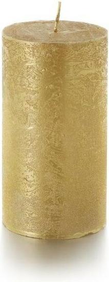 Balthasar Zylinderkerze Rustico 12 cm x 7 cm, Gold (1 Stk.)
