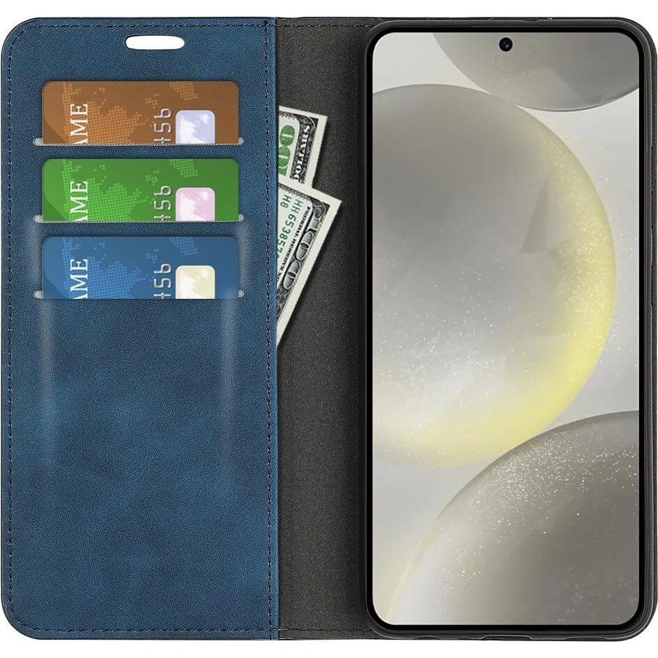 Thumbnail - Cover-Discount FE - Stand Flip Case Hülle (Samsung Galaxy S24 FE), Smartphone Hülle, Blau