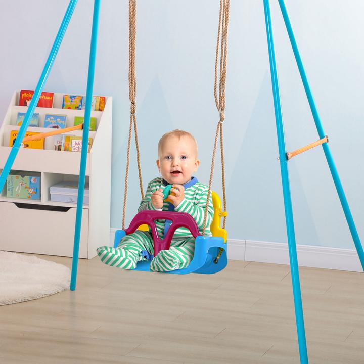 Actual product image Outsunny Children's swing with adjustable ropes