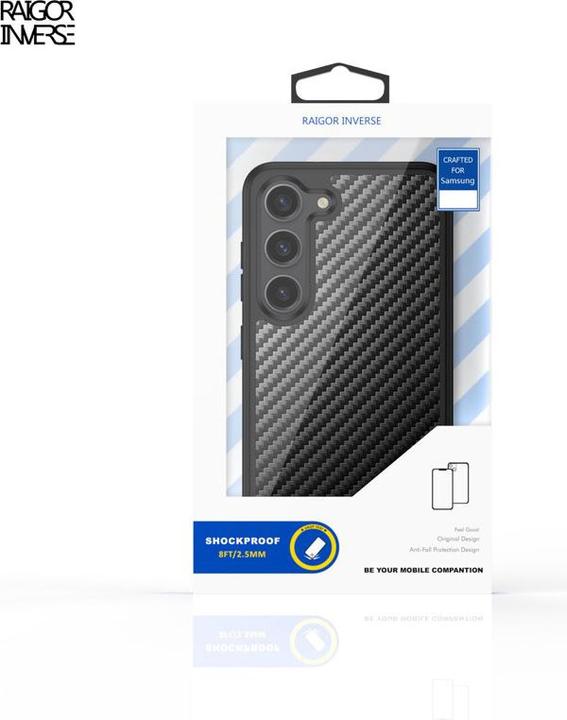 Produktbild Raigor Inverse Samsung Galaxy S25 - Raigor Scott Series Case Black Carbon (Samsung Galaxy S25)