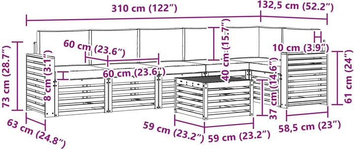 Produktbild vidaXL Sofagarnituren