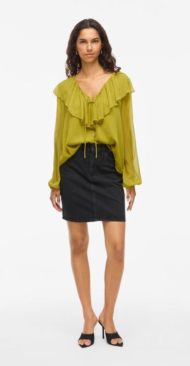 Produktbild Vila VIHELA Rüschen Oberteil mit langen Ärmeln (38)