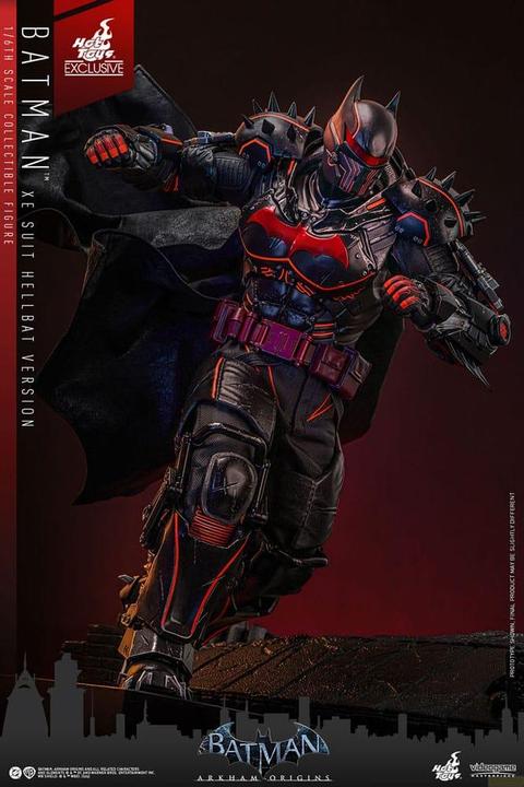 Actual product image Hot Toys Batman Arkham Origins figurine Videogame Masterpiece 1/6 XE Suit Hellbat Version Exclusive