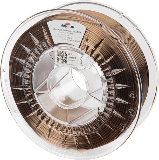 Immagine prodotto Filamento PLA SILK cannella bronzo 1.0kg 1.75mm (PLA, 1.75 mm, 1000 g, Marrone)