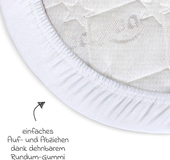Produktbild Babybay Spannbettlaken Spannbetttuch 2er Pack Deluxe aus Jersey für (43 x 81 cm)