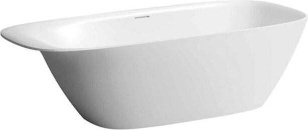 Produktbild Laufen INO Badewanne 1800x800x520 freistehend oval weiss mit Kopfstütze (250 l, 200 cm, 100 cm)