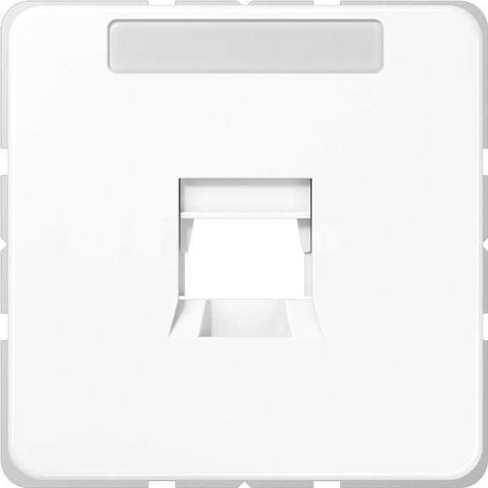 Actual product image JUNG Central plate Mod-Jack 1f CD ws glz CD569-1WEWW