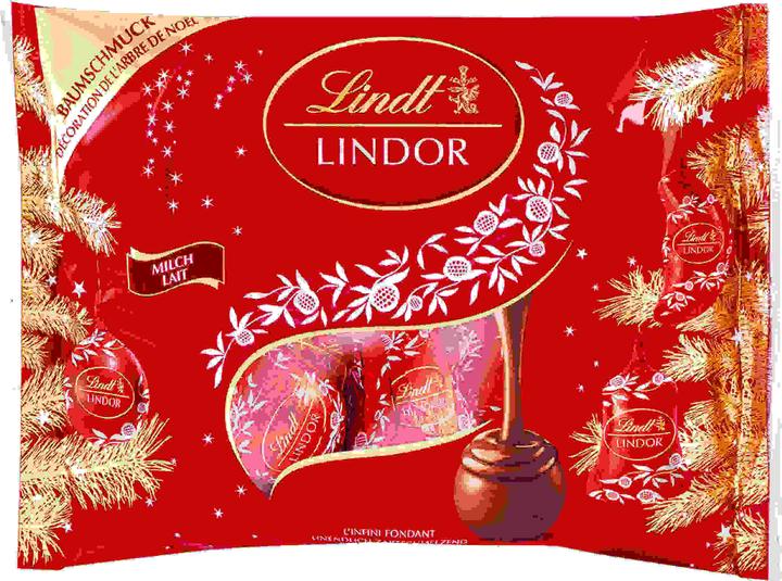 Actual product image Lindt Lindor Milch Baumschmuck (240 g)