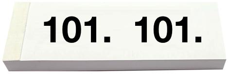 Actual product image Simplex Wardrobe block no. 101-200 (100x)