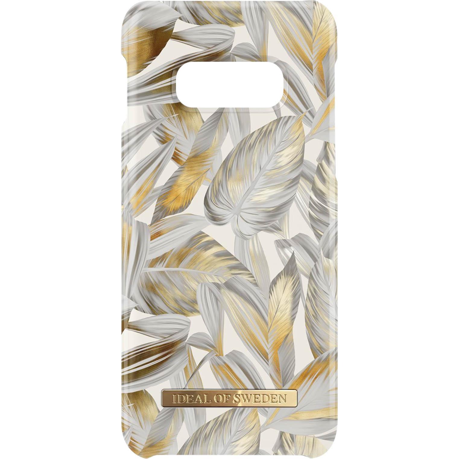 iDeal Of Sweden Platinum Leaves (Samsung Galaxy S10e), Smartphone Hülle, Silber, Gold