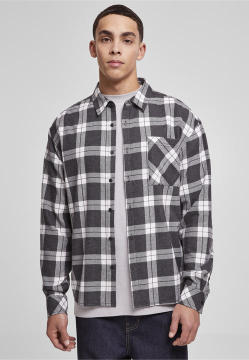 Produktbild Urban Classics Boxy Dark Checked Shirt (5XL)