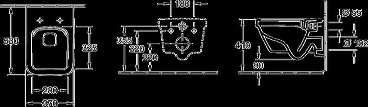 Image du produit Villeroy & Boch V&B Combi-Pack ARCHITECTURA avec WWC ti. bord de chasse DF et siège WC blanc
