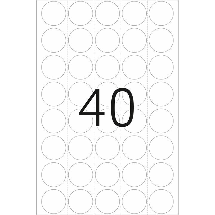 Actual product image HERMA Marking points
