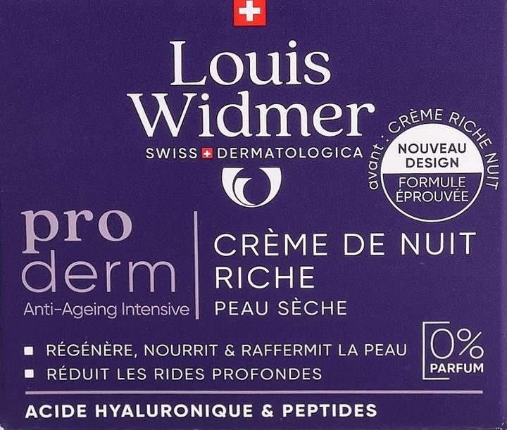 Produktbild Widmer Louis Proderm Nachtcreme reichhaltig ohne Parfum 50 ml (50 ml, Nachtcreme)