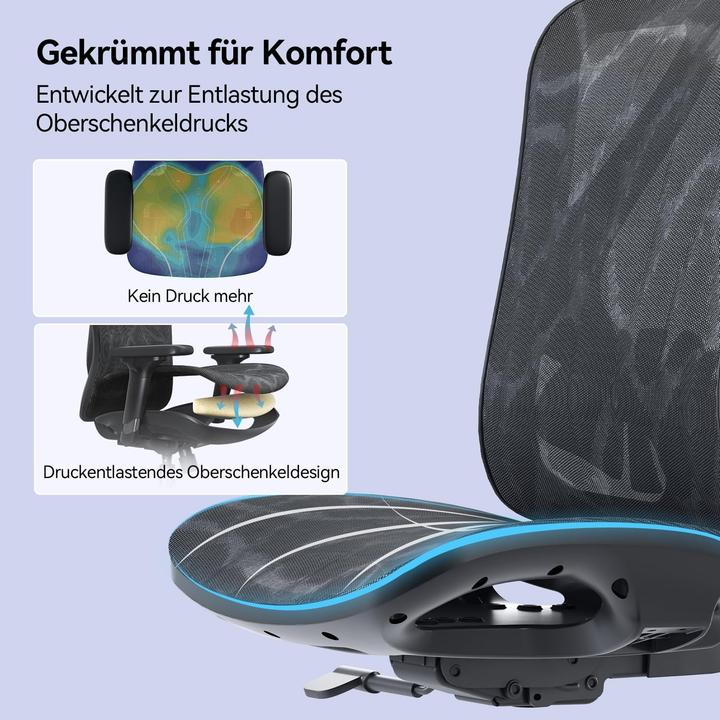 Actual product image Sihoo Ergonomischer Bürostuhl M57 mit 3D-Armlehnen und Lendenstütze