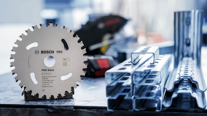 Actual product image Bosch Professional Zubehör PRO Steel cordless circular saw blade, 136 x 1.6 x 15.875 mm